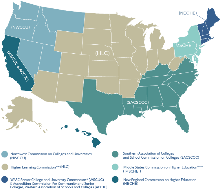 Regional Accrediting Organizations