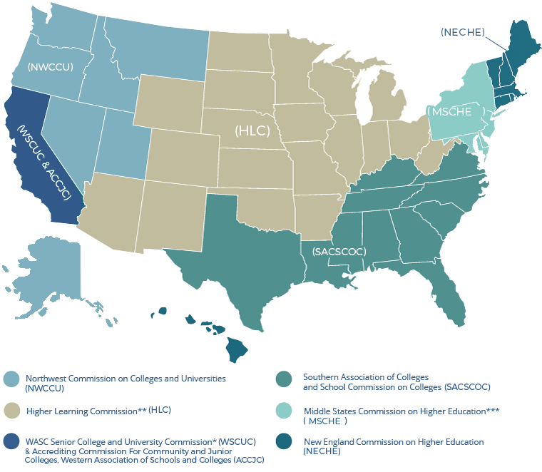 Regional Accrediting Organizations | Council for Higher Education  Accreditation